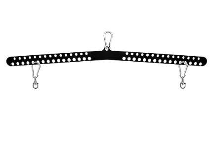 Lat Pull Down Bar with multiple holes for handles / ropes / grips - fitmorf