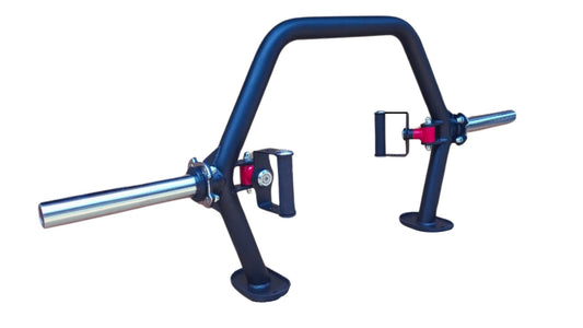 Trap Barbell / Deadlift Bar with rotating grips open end design /Trap Bar | Deadlift Barbell| - FitMorf