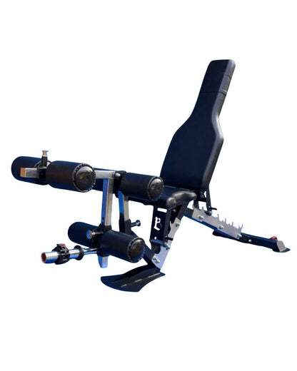 Leg Extension + Leg Curl with Adjustable Gym Bench