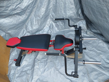 Adjustable Bench Expandable to Leg Extension - Leg Curl - Preacher Curl - Chest Fly Attachment - FitMorf - FitMorf