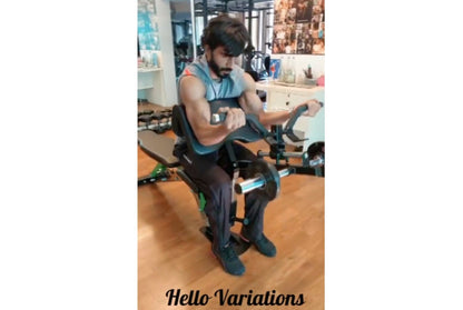 Adjustable Bench Expandable to Leg Extension - Leg Curl - Preacher Curl - Chest Fly Attachment - FitMorf - FitMorf