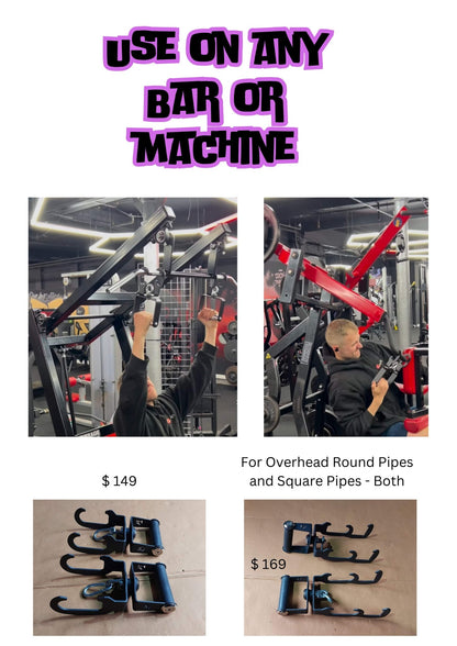 Rotating Grips for chin ups with hooks - FitMorf - FitMorf