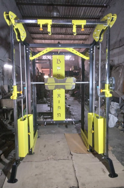 Smith Machine with Cable Cross Over Plus 360° Rotating Grip Chin ups - FitMorf - fitmorf