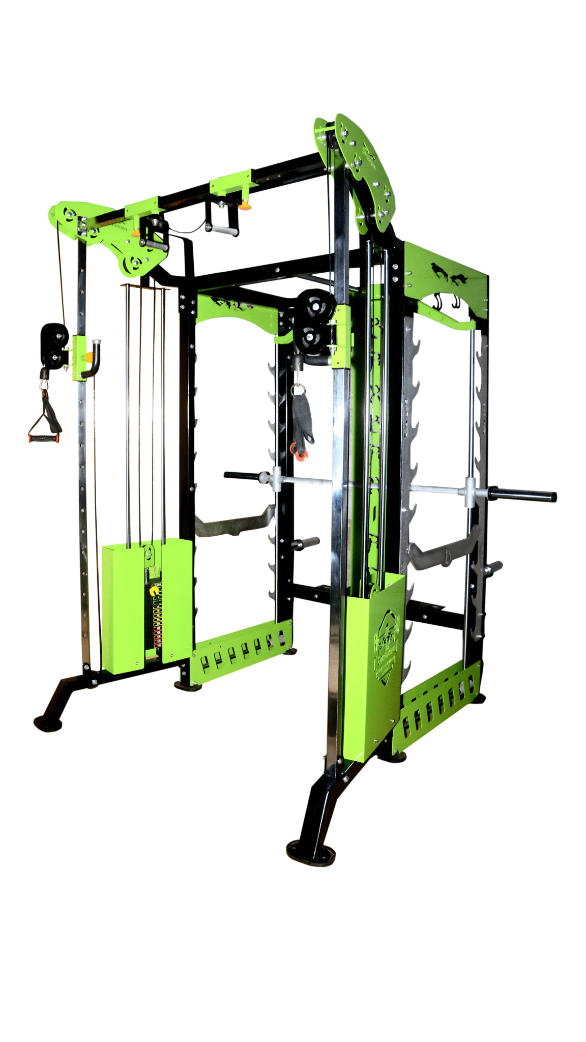 Smith Machine with Cable Cross Over Plus 360° Rotating Grip Chin ups - FitMorf - fitmorf