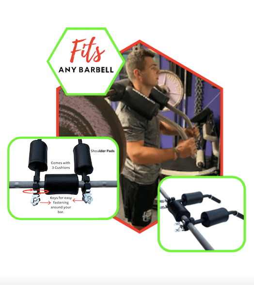 Squat Handles with cushions - Attaches to any barbell with ease - FitMorf - FitMorf