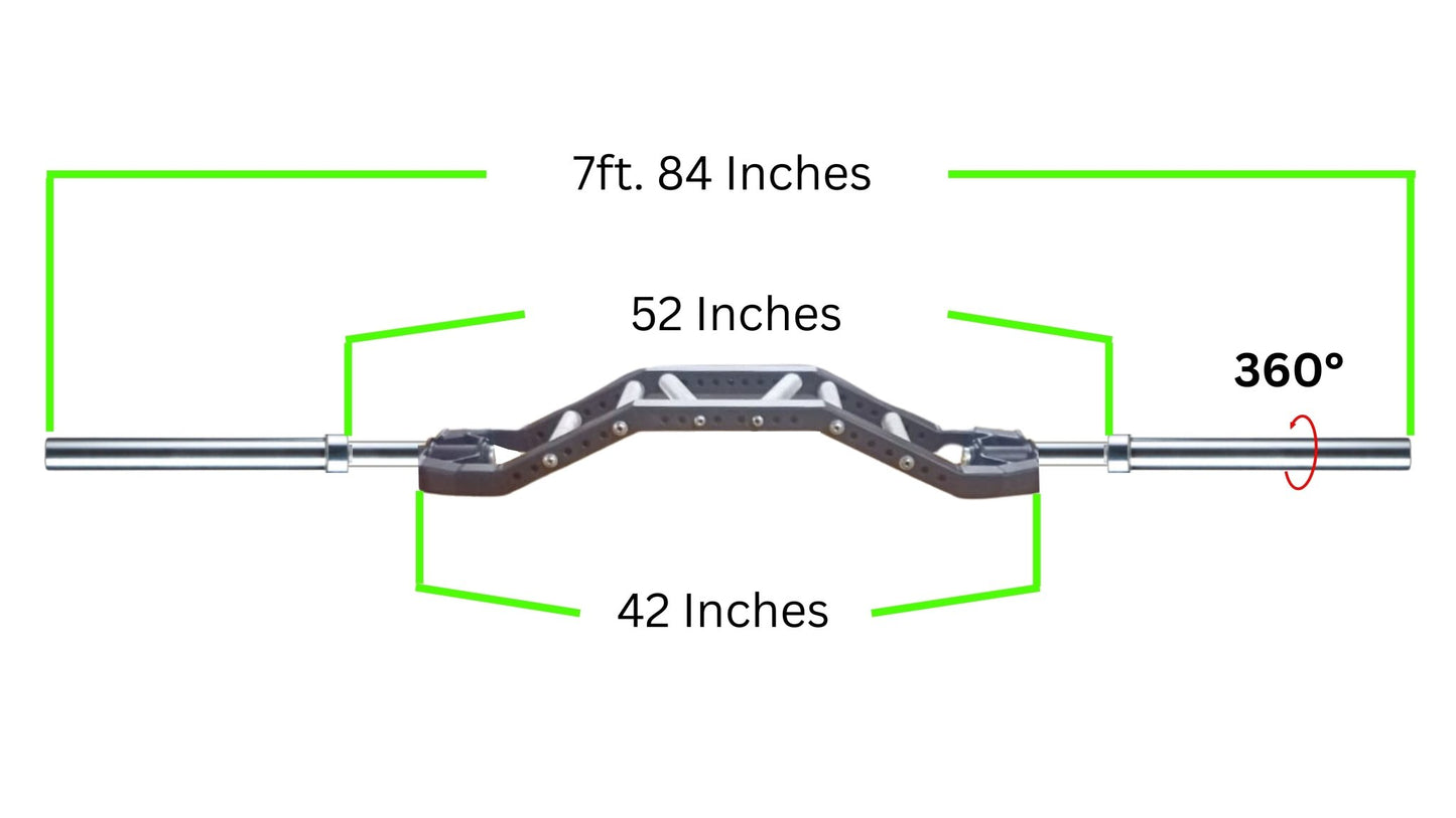 Swiss Bar - Chambered Barbell - Multi Grip Swiss Bar - FitMorf - FitMorf