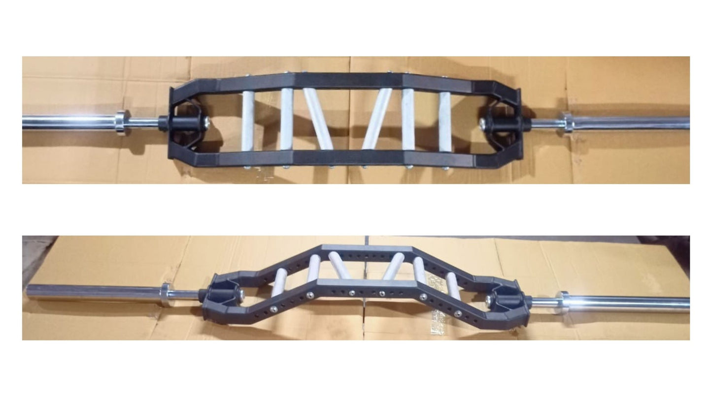 Swiss Bar - Chambered Barbell - Multi Grip Swiss Bar - FitMorf - FitMorf
