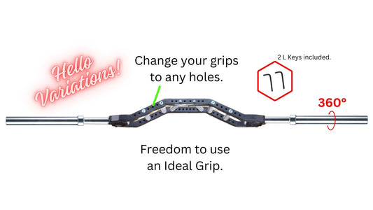 Swiss Bar - Chambered Barbell - Multi Grip Swiss Bar - FitMorf - FitMorf