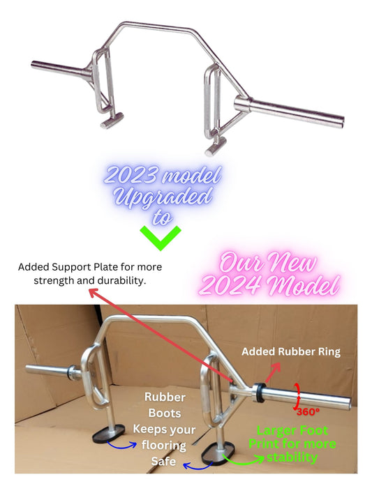 Trap Barbell / Deadlift Bar CHROME PLATED open end design /Trap Bar | Deadlift Barbell - FitMorf