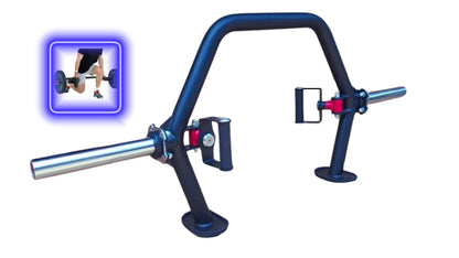 Trap Barbell / Deadlift Bar with rotating grips open end design /Trap Bar | Deadlift Barbell| - FitMorf